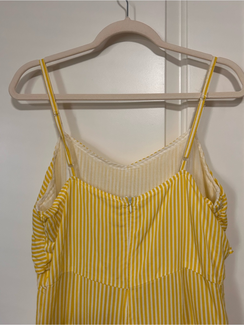 ☀️🌻Summer Sunshine🍋☀️Striped Spaghetti Strap Jumpsuit Romper🍍🔆 - Picture 10 of 13